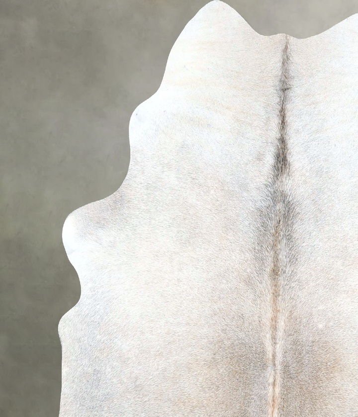 Grey with Beige Large Brazilian Cowhide Rug 6'4"H x 5'6"W #A48180 by Hudson Hides