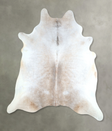 Grey with Beige XX-Large Brazilian Cowhide Rug 7'10"H x 7'1"W #A48183 by Hudson Hides