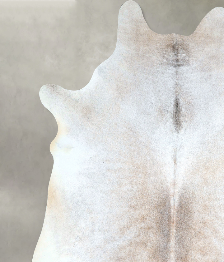 Grey with Beige XX-Large Brazilian Cowhide Rug 7'10"H x 7'1"W #A48183 by Hudson Hides