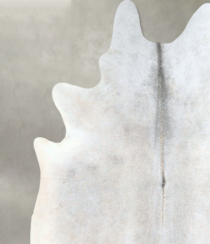 Grey with Beige XX-Large Brazilian Cowhide Rug 7'6"H x 7'0"W #A48184 by Hudson Hides