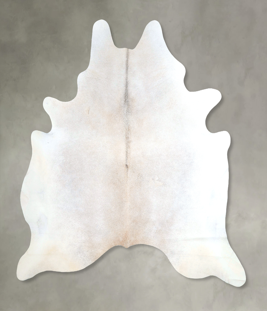 Grey with Beige XX-Large Brazilian Cowhide Rug 7'7"H x 7'2"W #A48185 by Hudson Hides