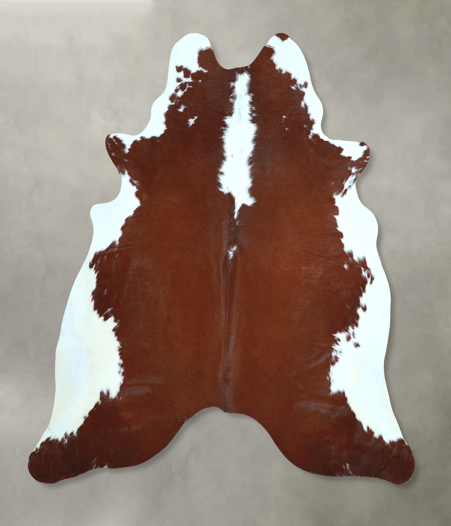 Hereford X-Large Brazilian Cowhide Rug 6'8"H x 6'7"W #A48189 by Hudson Hides