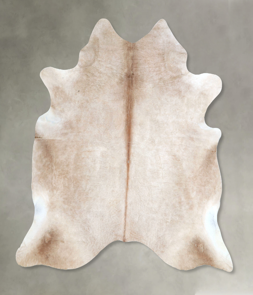 Taupe X-Large Brazilian Cowhide Rug 6'4"H x 6'5"W #A48198 by Hudson Hides