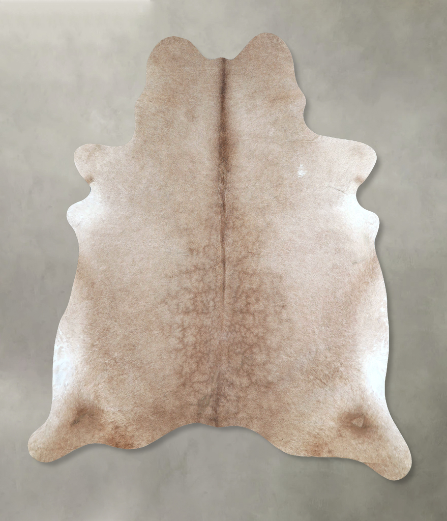 Taupe X-Large Brazilian Cowhide Rug 6'8"H x 6'0"W #A48199 by Hudson Hides