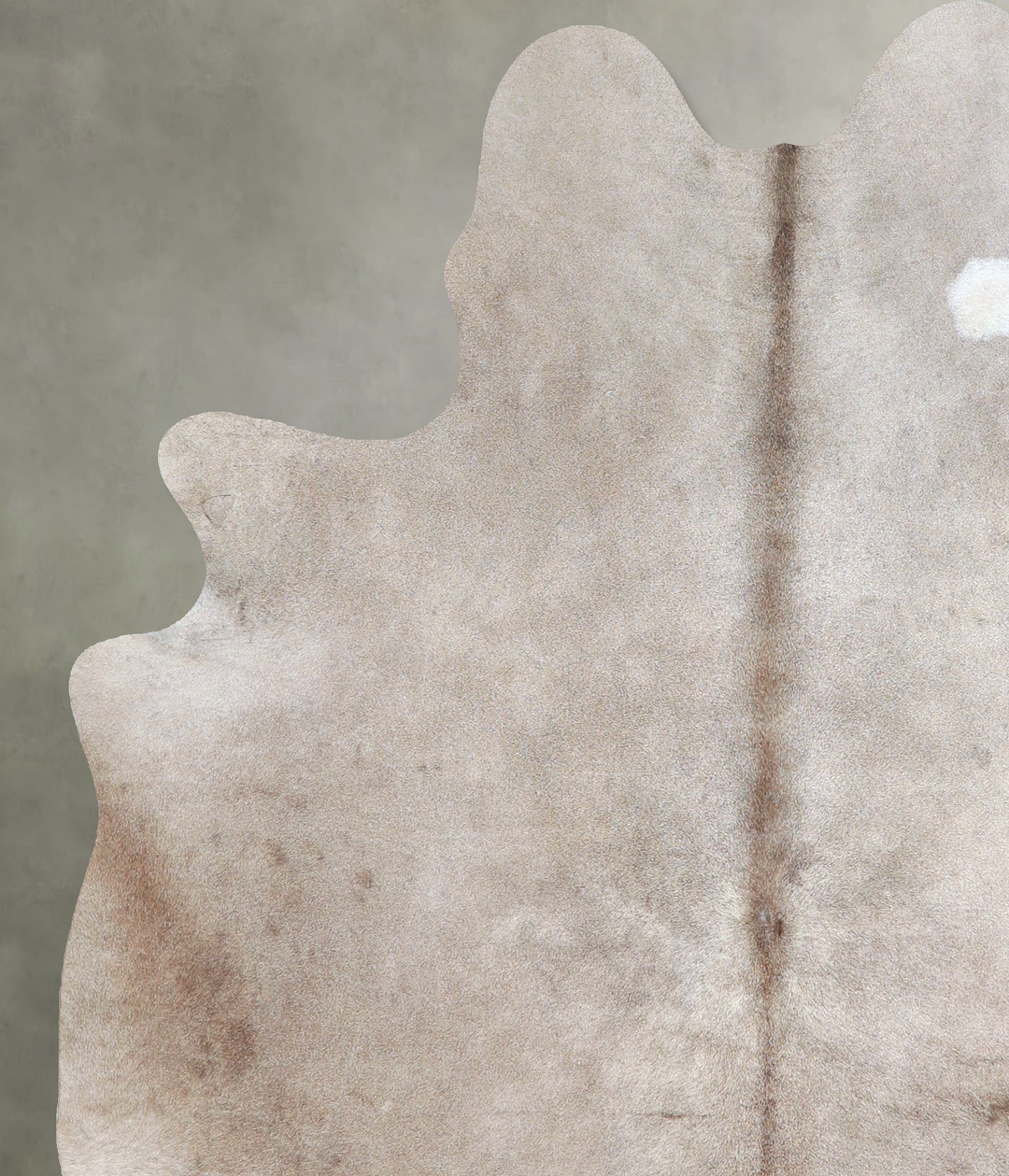 Taupe Large Brazilian Cowhide Rug 6'9"H x 5'10"W #A48200 by Hudson Hid