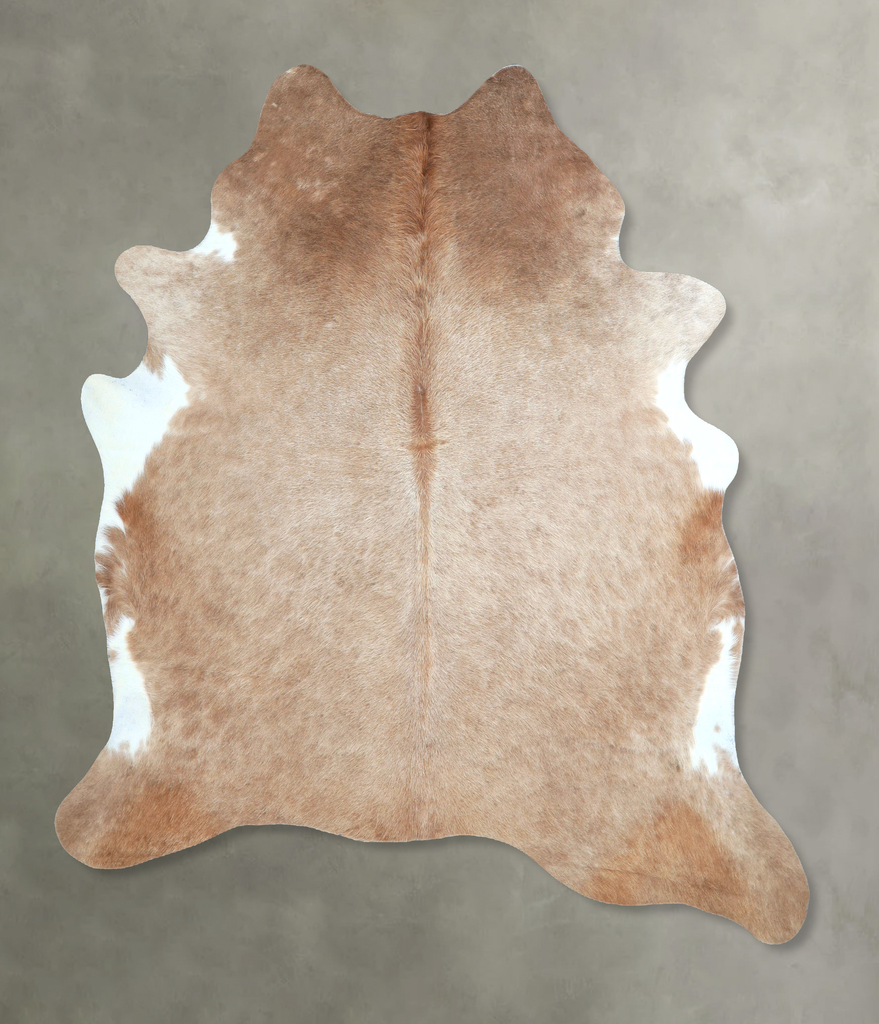 Taupe X-Large Brazilian Cowhide Rug 6'9"H x 6'0"W #A48201 by Hudson Hides