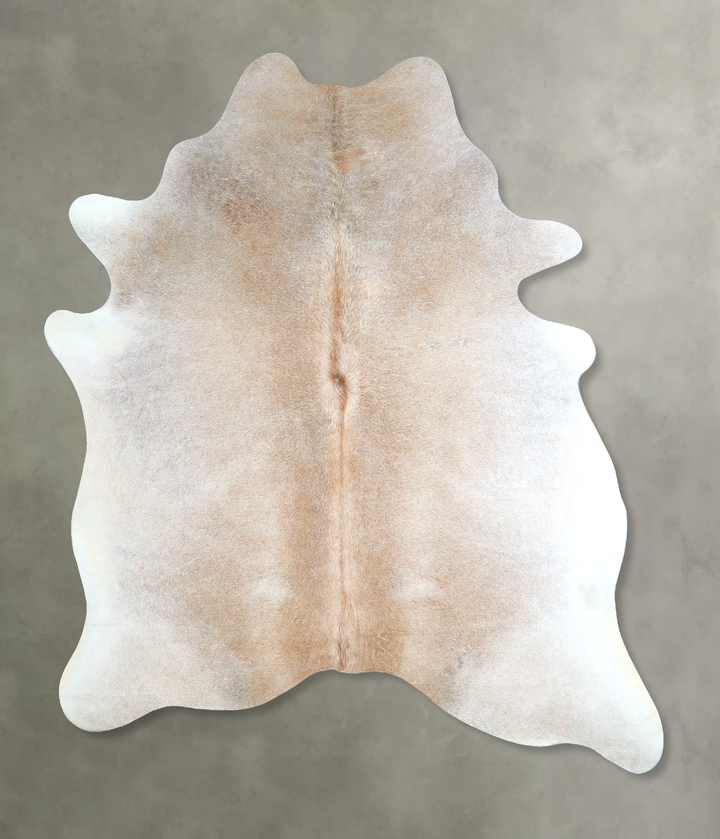 Grey with Beige X-Large Brazilian Cowhide Rug 7'3"H x 6'1"W #A48202 by Hudson Hides