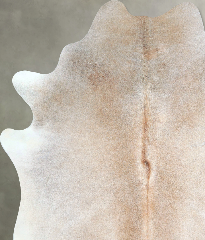 Grey with Beige X-Large Brazilian Cowhide Rug 7'3"H x 6'1"W #A48202 by Hudson Hides