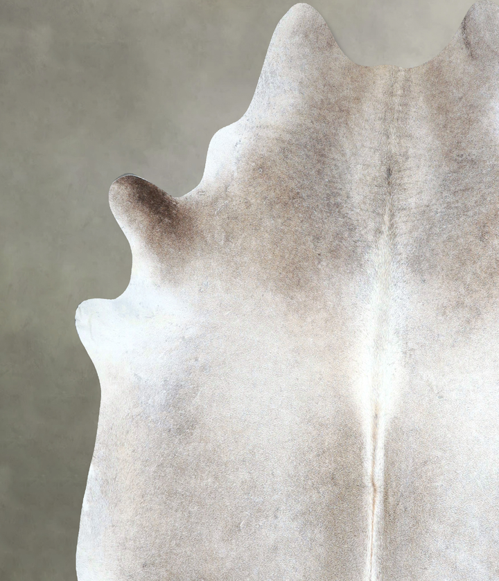 Grey with Beige XX-Large Brazilian Cowhide Rug 7'5"H x 7'5"W #A48203 by Hudson Hides