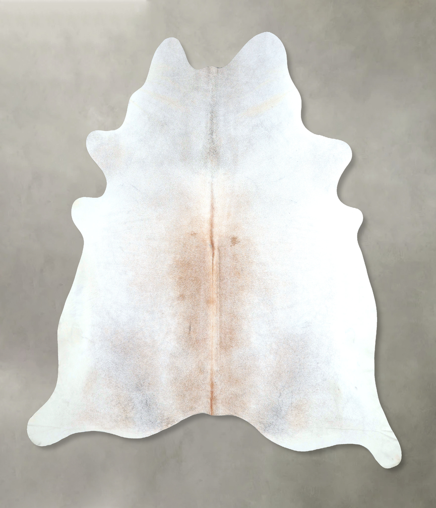 Grey with Beige XX-Large Brazilian Cowhide Rug 7'8"H x 7'3"W #A48204 by Hudson Hides