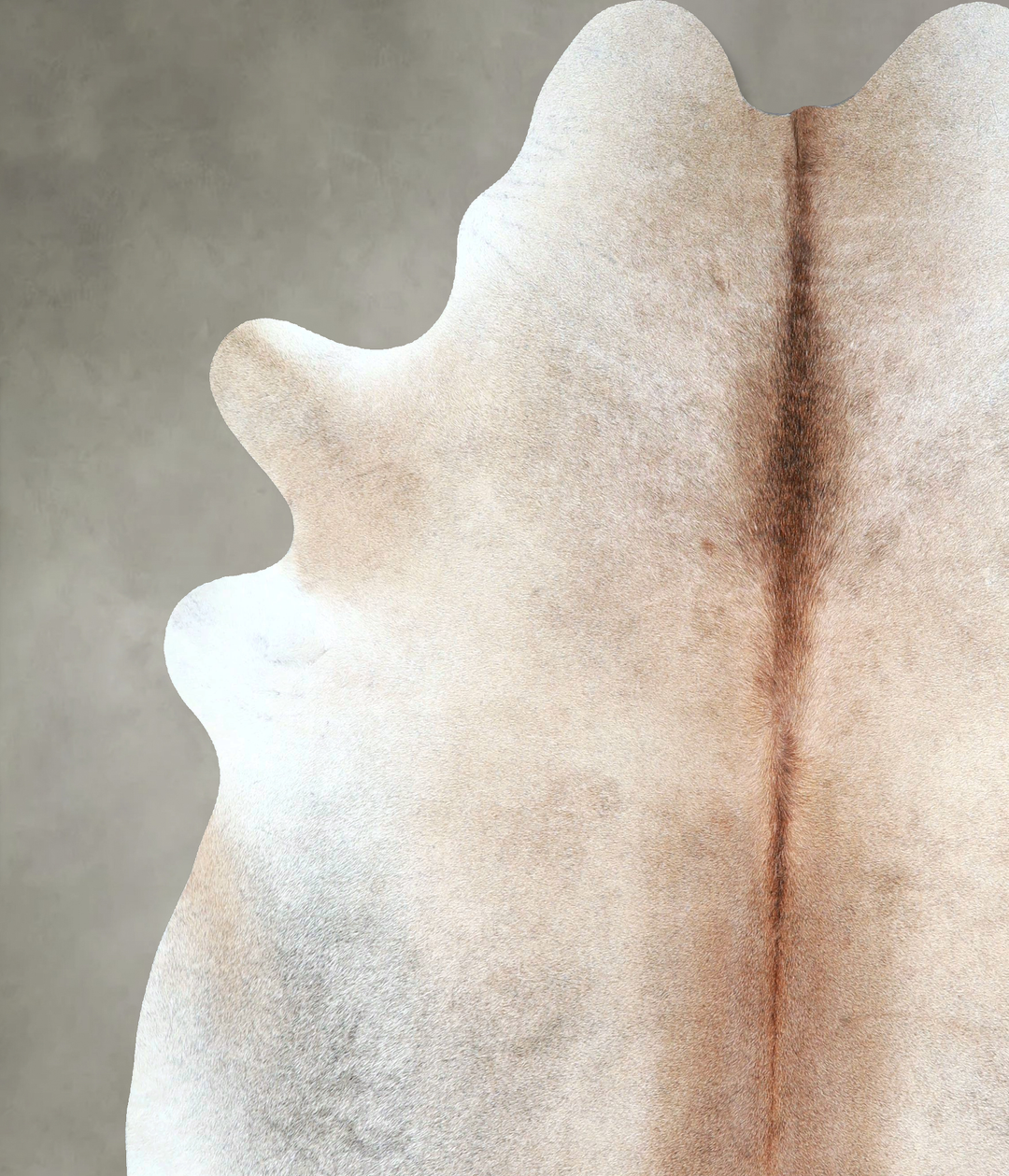 Grey with Beige XX-Large Brazilian Cowhide Rug 7'6"H x 7'0"W #A48206 b