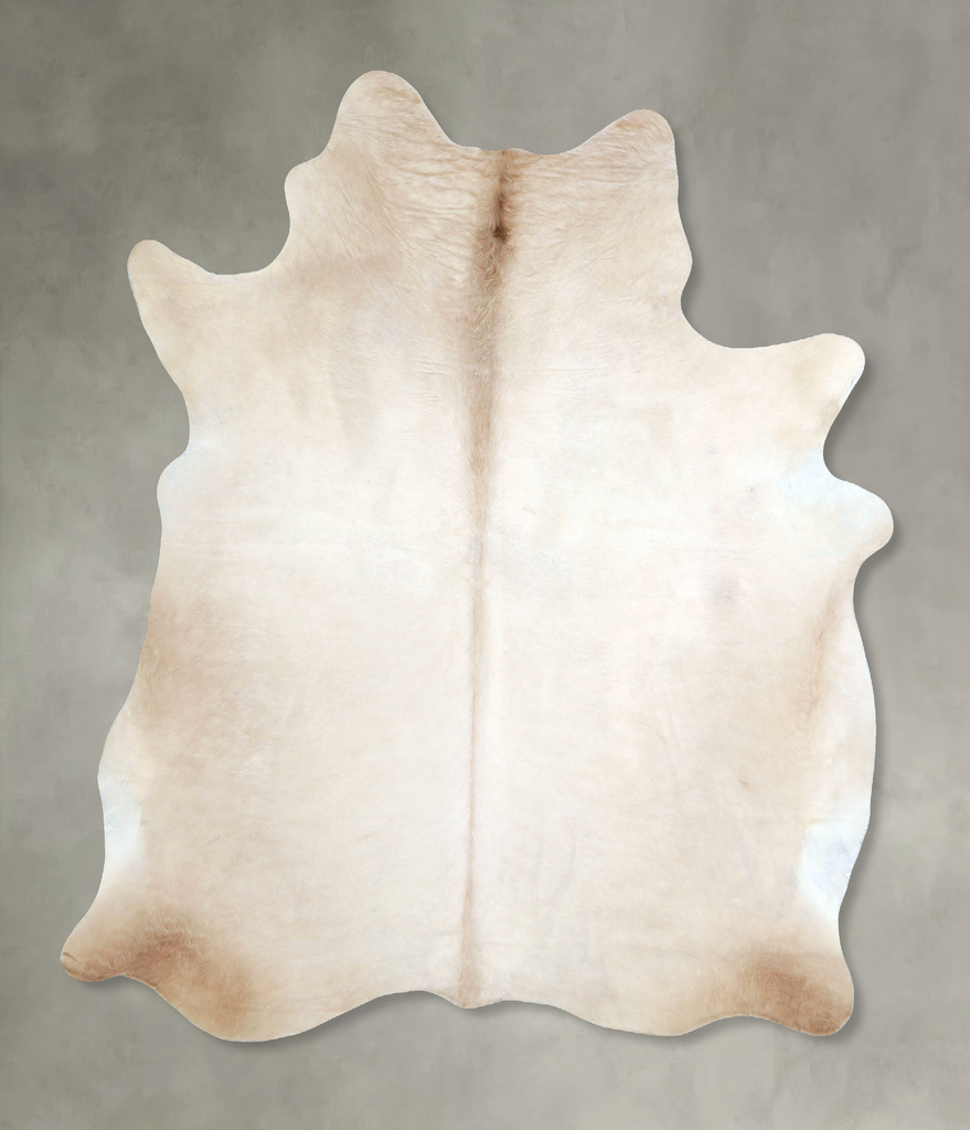 Champagne X-Large Brazilian Cowhide Rug 6'9"H x 5'11"W #A48211 by Hudson Hides