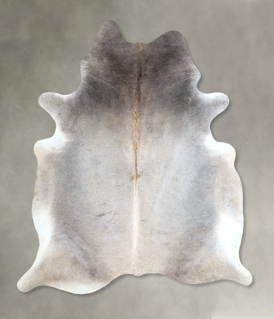 Medium Grey X-Large Brazilian Cowhide Rug 7'4"H x 6'7"W #A48212 by Hudson Hides