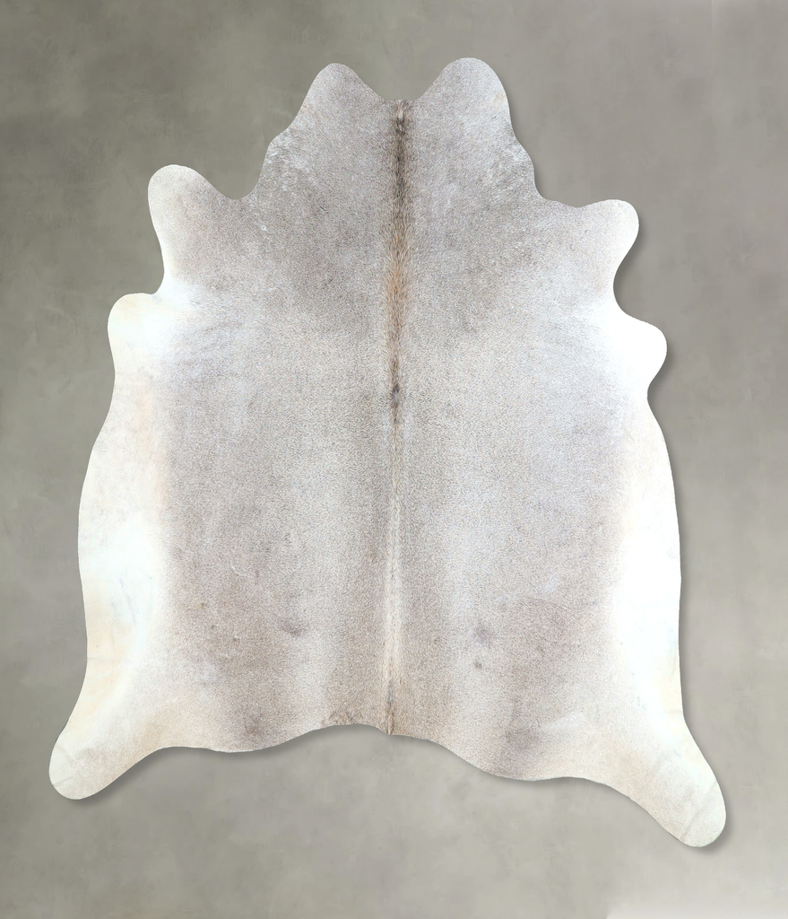 Medium Grey X-Large Brazilian Cowhide Rug 6'5"H x 7'1"W #A48218 by Hudson Hides