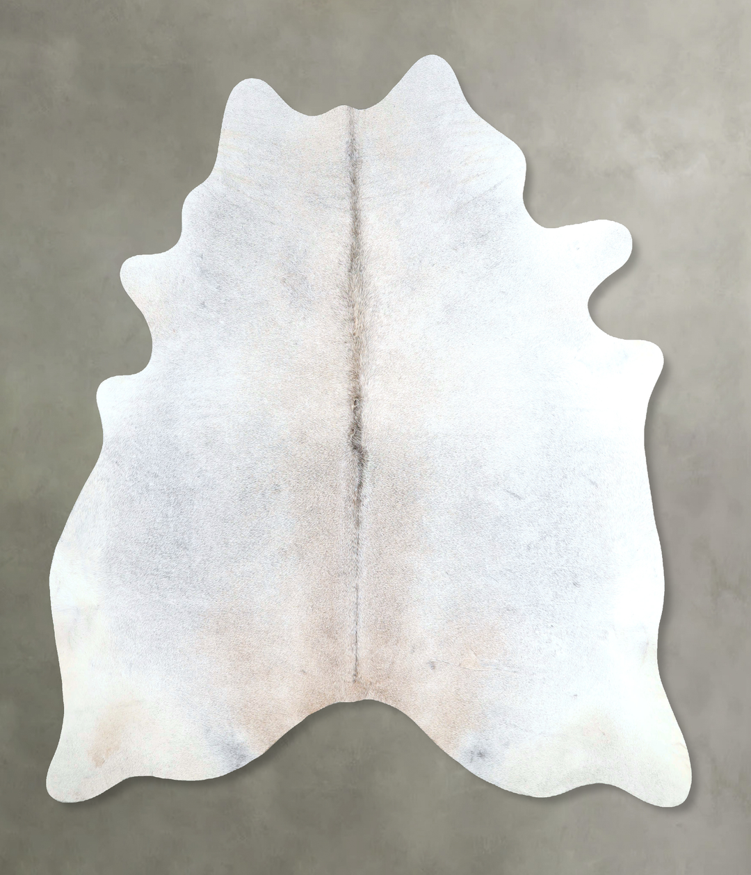 Grey with Beige X-Large Brazilian Cowhide Rug 7'2"H x 6'3"W #A48219 by