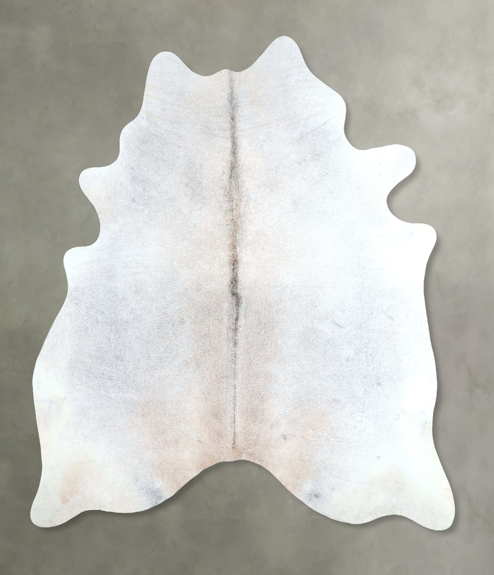 Grey with Beige X-Large Brazilian Cowhide Rug 7'2"H x 6'3"W #A48219 by Hudson Hides