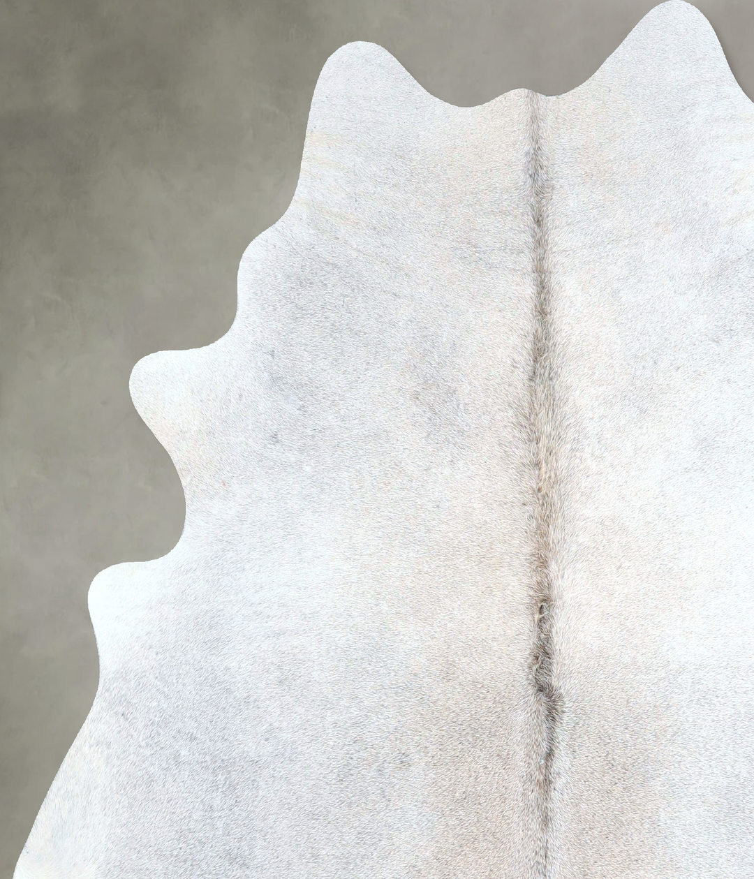 Grey with Beige X-Large Brazilian Cowhide Rug 7'2"H x 6'3"W #A48219 by