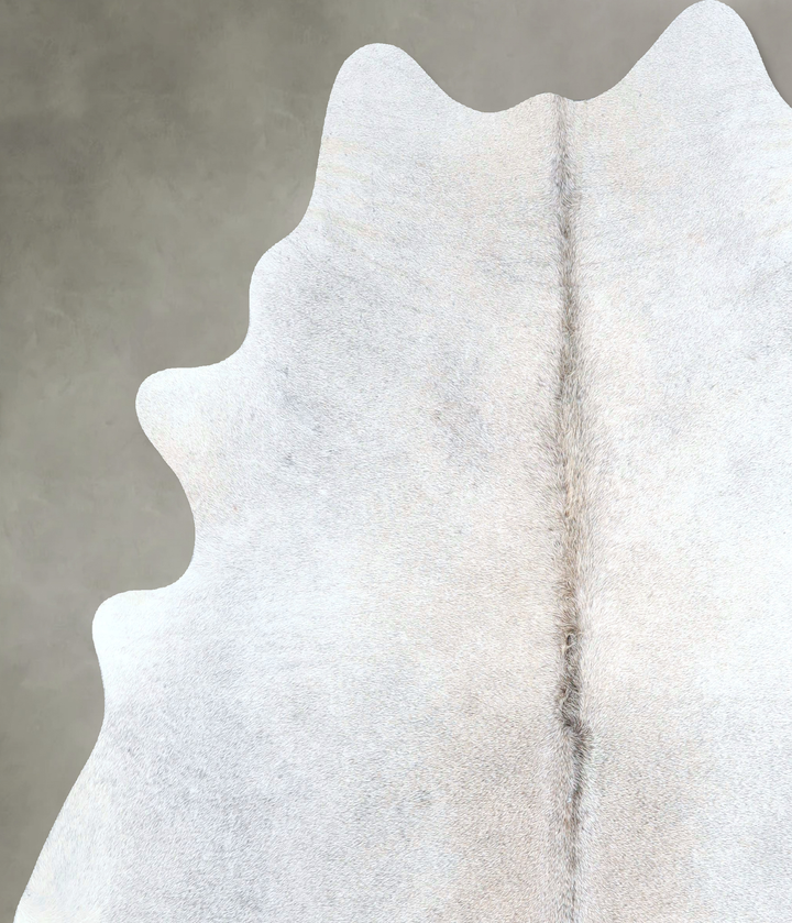 Grey with Beige X-Large Brazilian Cowhide Rug 7'2"H x 6'3"W #A48219 by Hudson Hides