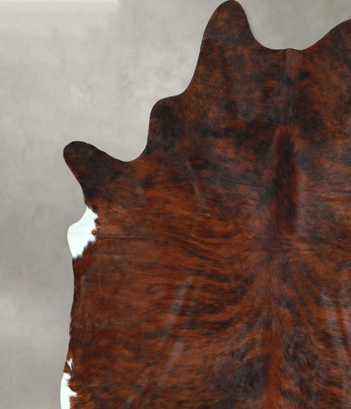 Dark Brindle X-Large Brazilian Cowhide Rug 7'9"H x 6'1"W #A48224 by Hudson Hides