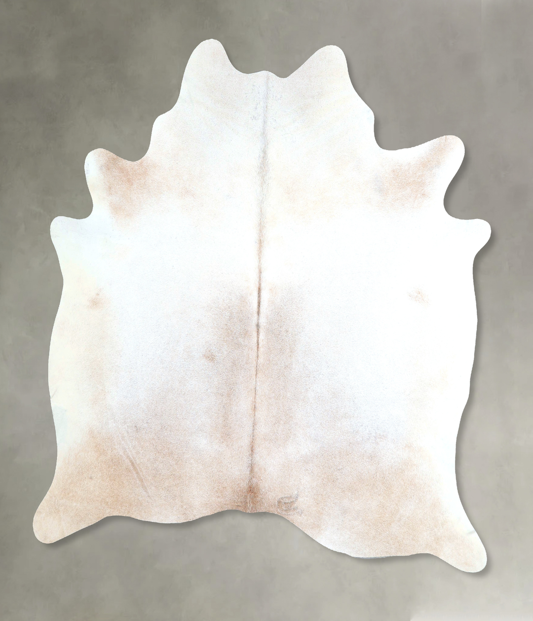 Grey with Beige Large Brazilian Cowhide Rug 6'3"H x 6'1"W #A48229 by H