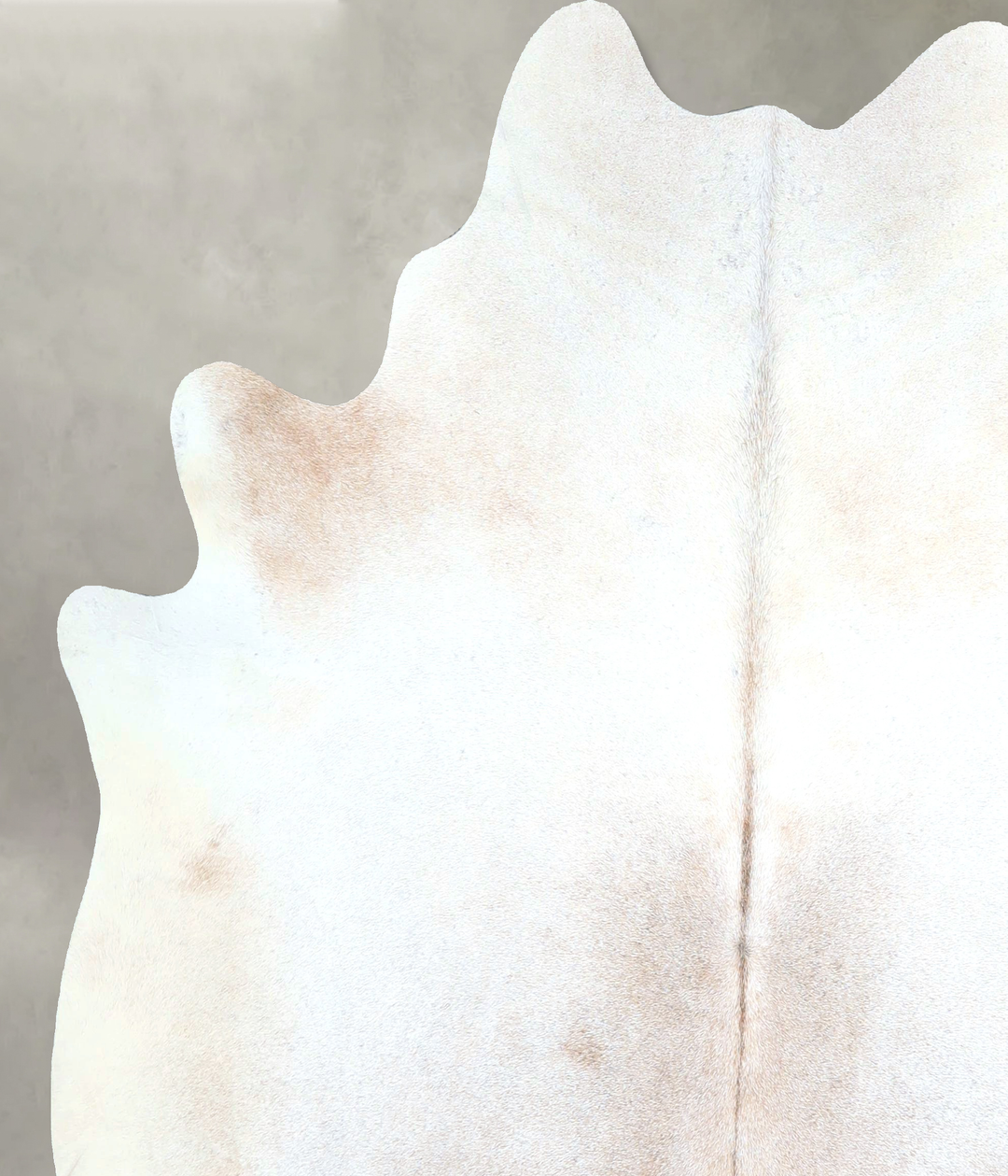 Grey with Beige Large Brazilian Cowhide Rug 6'3"H x 6'1"W #A48229 by H