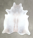 Grey with Beige X-Large Brazilian Cowhide Rug 6'8"H x 6'4"W #A48230 by Hudson Hides