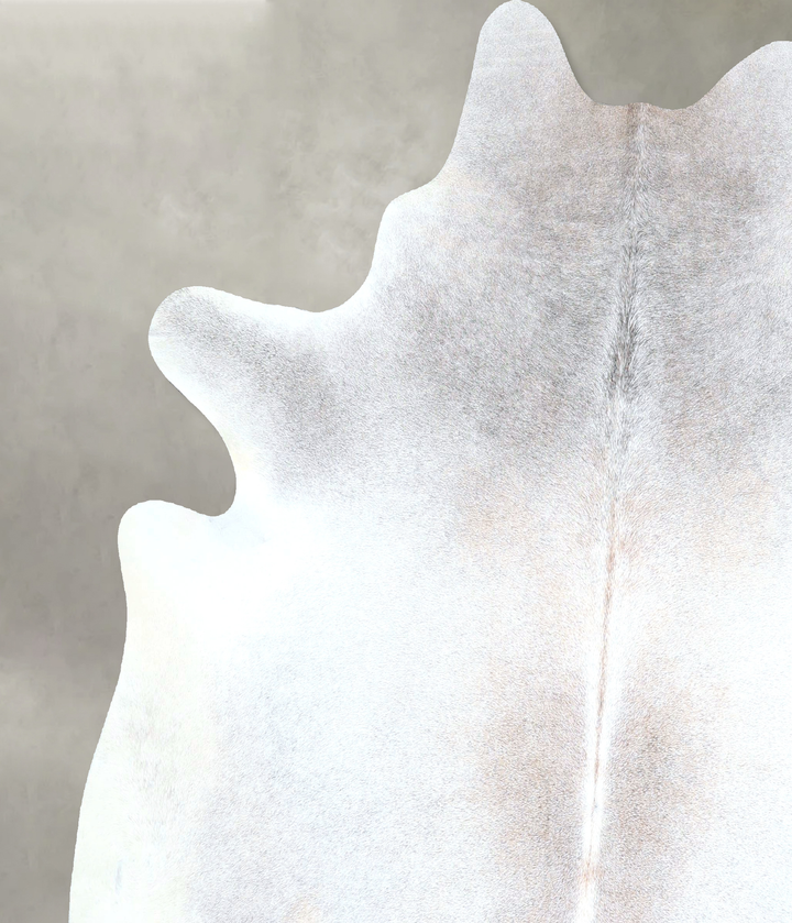 Grey with Beige X-Large Brazilian Cowhide Rug 6'8"H x 6'4"W #A48230 by Hudson Hides