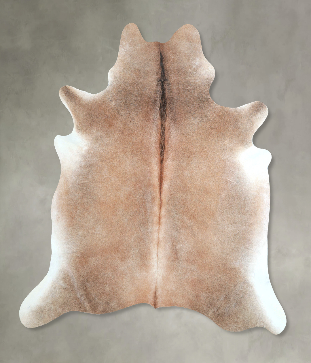 Grey with Beige X-Large Brazilian Cowhide Rug 6'6"H x 6'3"W #A48231 by