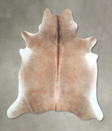 Grey with Beige X-Large Brazilian Cowhide Rug 6'6"H x 6'3"W #A48231 by Hudson Hides