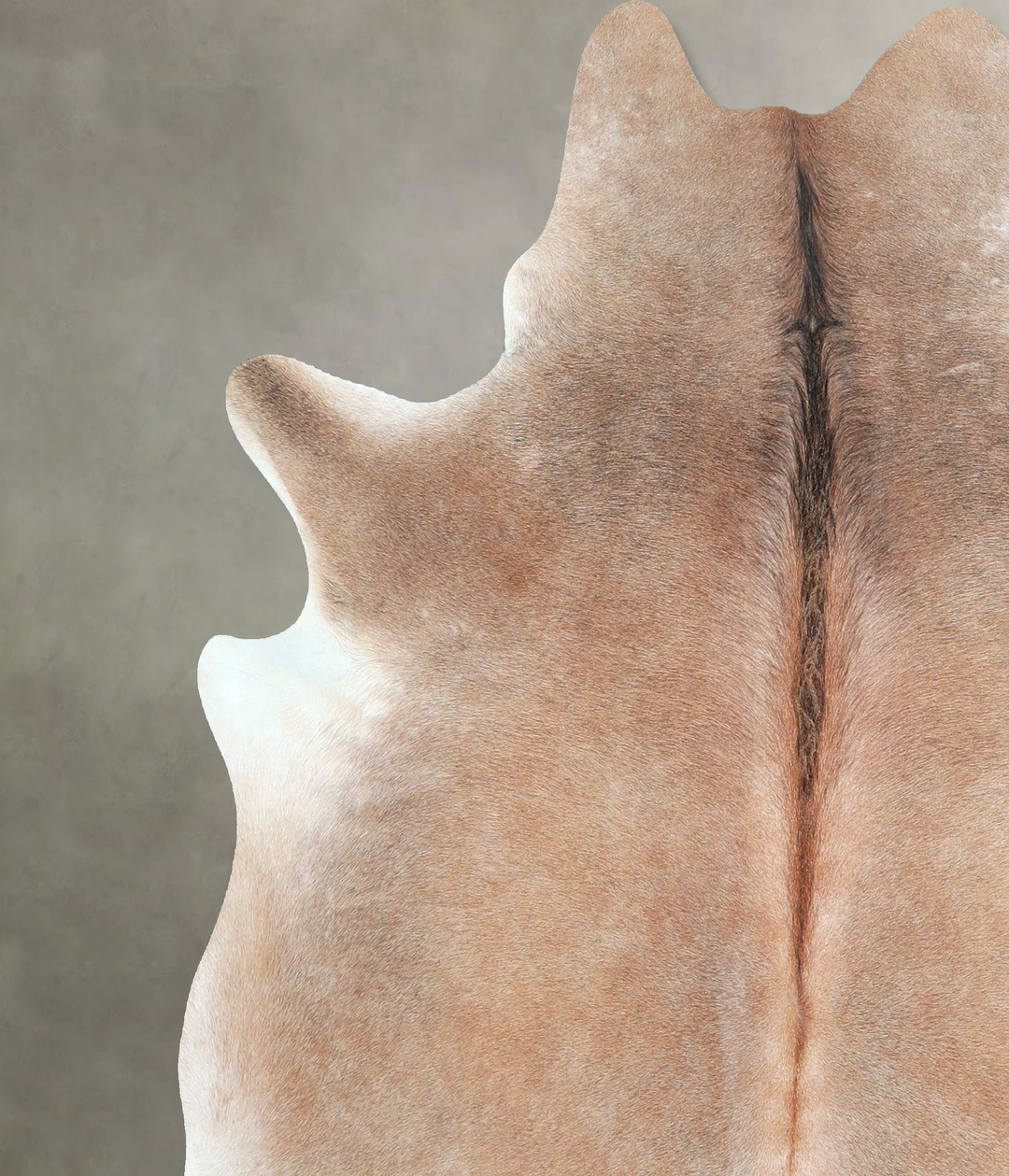 Grey with Beige X-Large Brazilian Cowhide Rug 6'6"H x 6'3"W #A48231 by