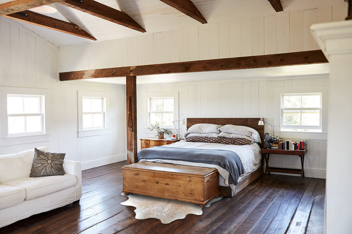 Grey with Beige Large Brazilian Cowhide Rug 5'9"H x 5'5"W #A48235 by Hudson Hides