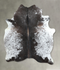 Salt and Pepper Black Large Brazilian Cowhide Rug 6'2