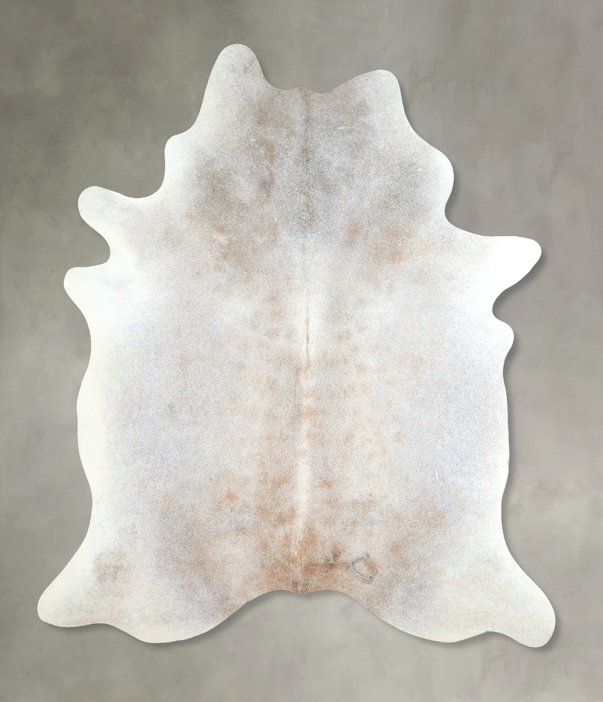 Grey with Beige X-Large Brazilian Cowhide Rug 7'4"H x 5'11"W #A48243 by Hudson Hides