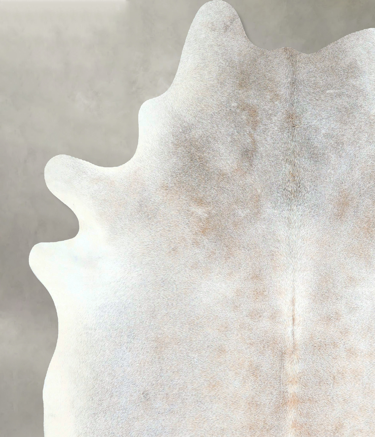 Grey with Beige Cowhide Rug #A48243