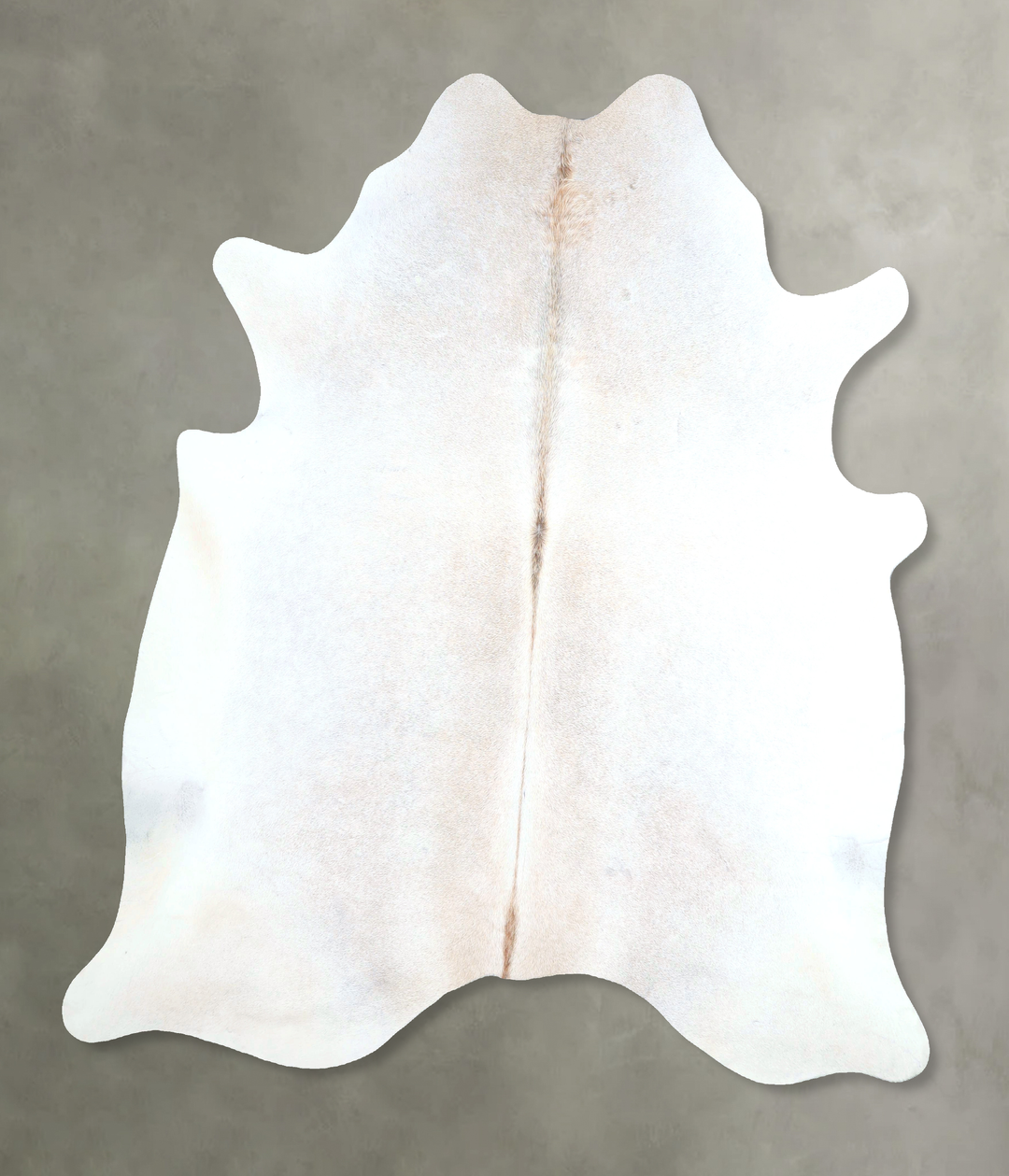 Grey with Beige X-Large Brazilian Cowhide Rug 7'0"H x 6'6"W #A48244 by