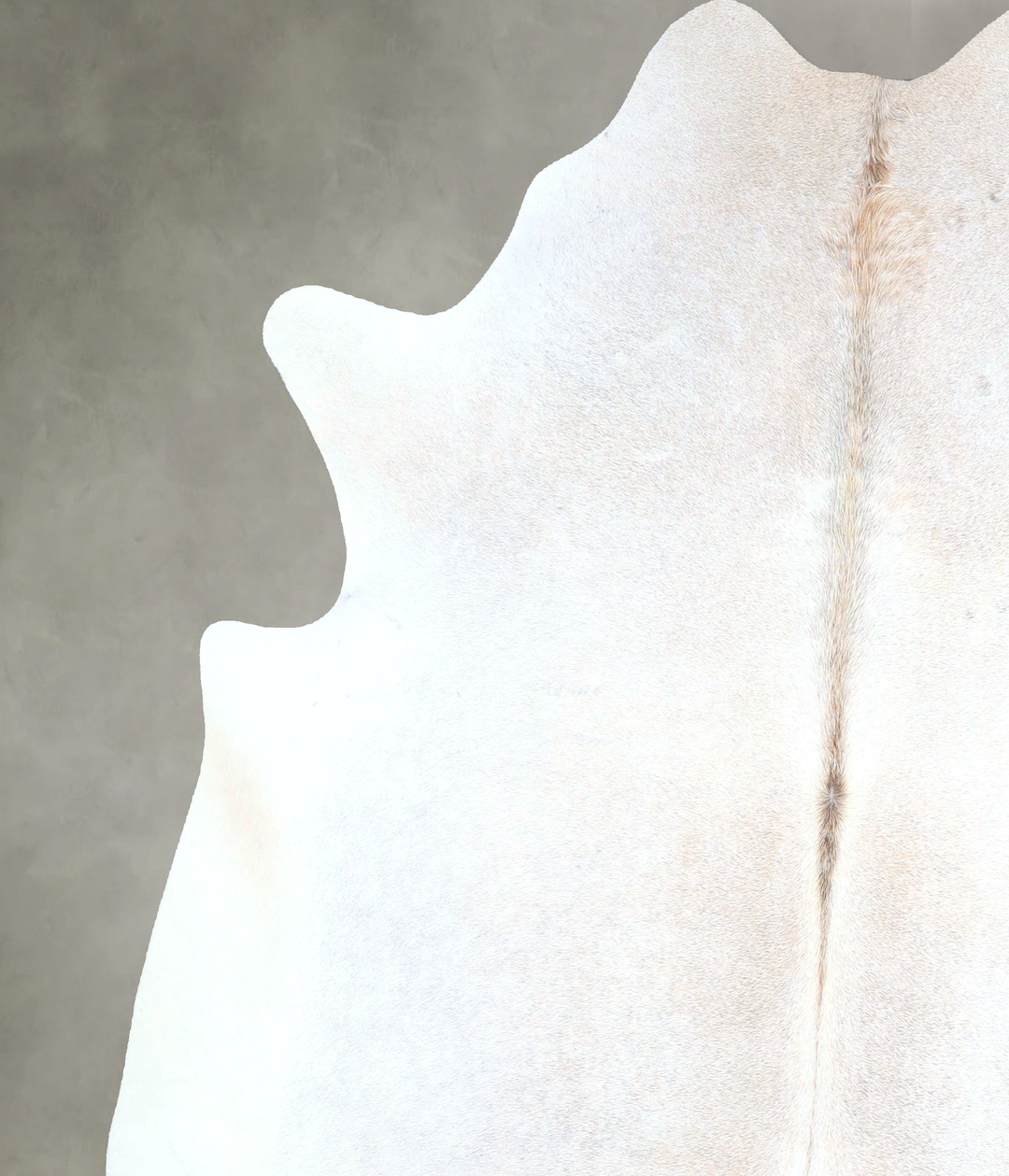 Grey with Beige X-Large Brazilian Cowhide Rug 7'0"H x 6'6"W #A48244 by