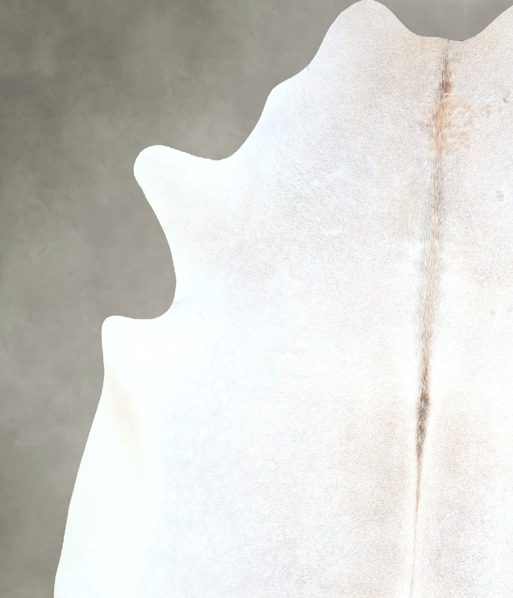 Grey with Beige X-Large Brazilian Cowhide Rug 7'0"H x 6'6"W #A48244 by Hudson Hides