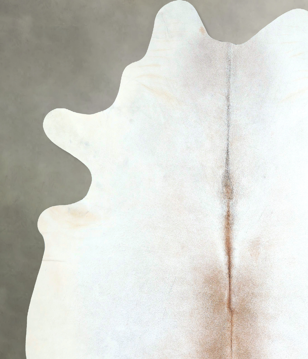 Grey with Beige XX-Large Brazilian Cowhide Rug 7'8"H x 6'10"W #A48245 