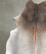 Grey with Beige X-Large Brazilian Cowhide Rug 7'8"H x 6'4"W #A48246 by Hudson Hides
