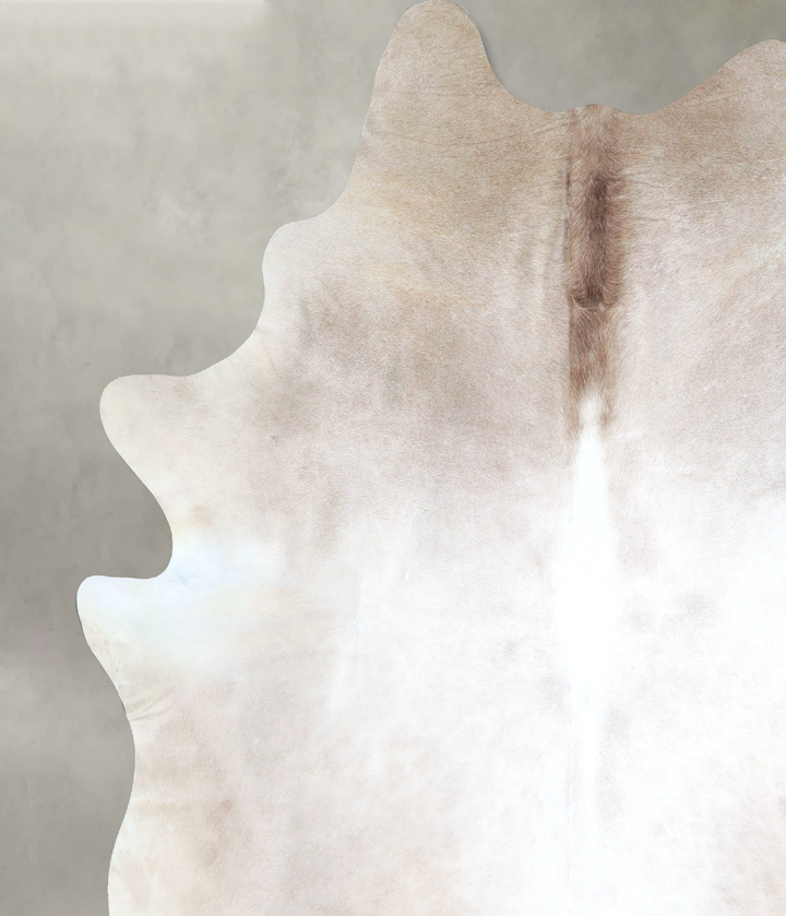 Grey with Beige XX-Large Brazilian Cowhide Rug 8'2"H x 7'2"W #A48248 by Hudson Hides