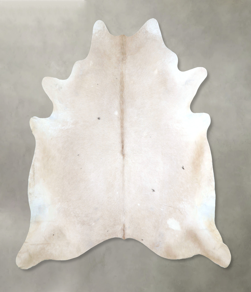 Champagne XX-Large Brazilian Cowhide Rug 7'8"H x 7'5"W #A48249 by Hudson Hides