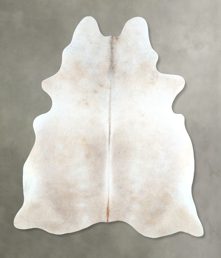 Grey with Beige Large Brazilian Cowhide Rug 6'7"H x 5'11"W #A48252 by Hudson Hides