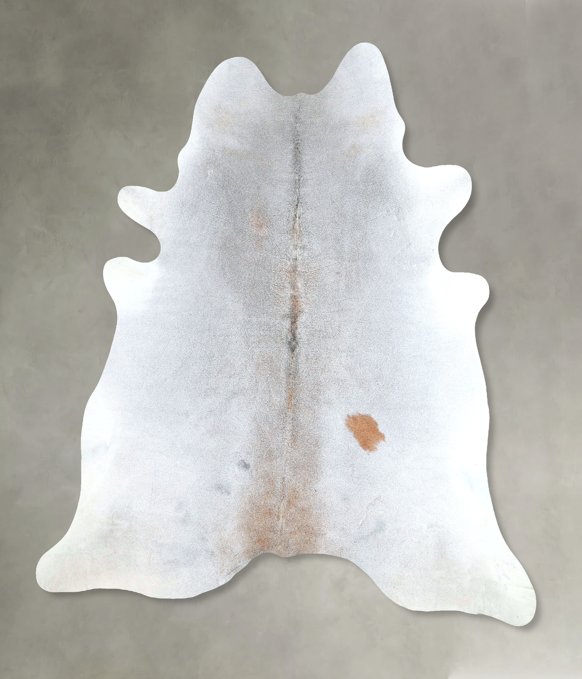 Grey with Beige Cowhide Rug #A48256