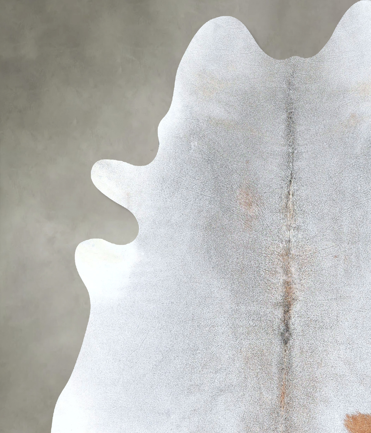 Grey with Beige Cowhide Rug #A48256