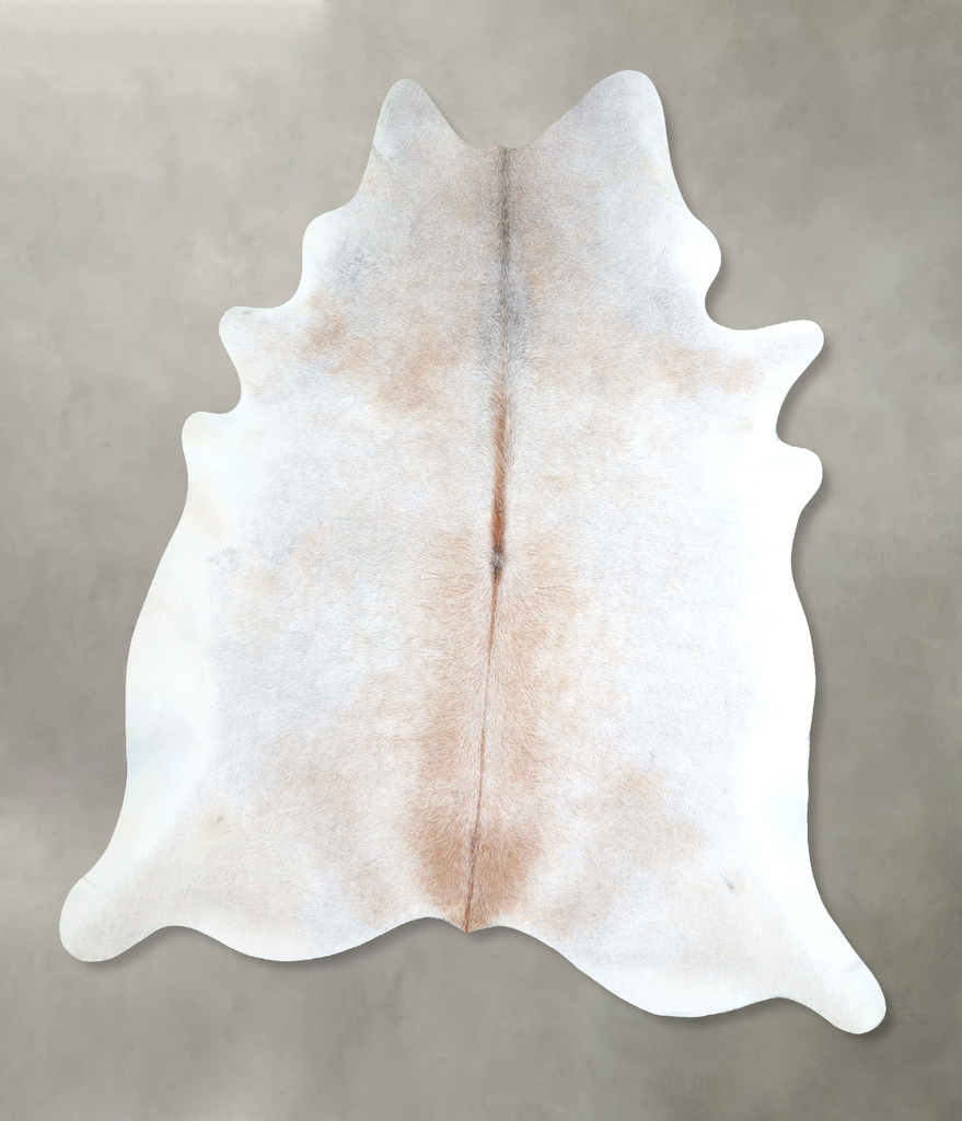 Grey with Beige XX-Large Brazilian Cowhide Rug 7'4"H x 6'11"W #A48259 by Hudson Hides
