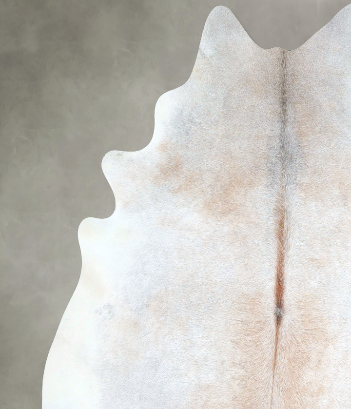 Grey with Beige XX-Large Brazilian Cowhide Rug 7'4"H x 6'11"W #A48259 by Hudson Hides