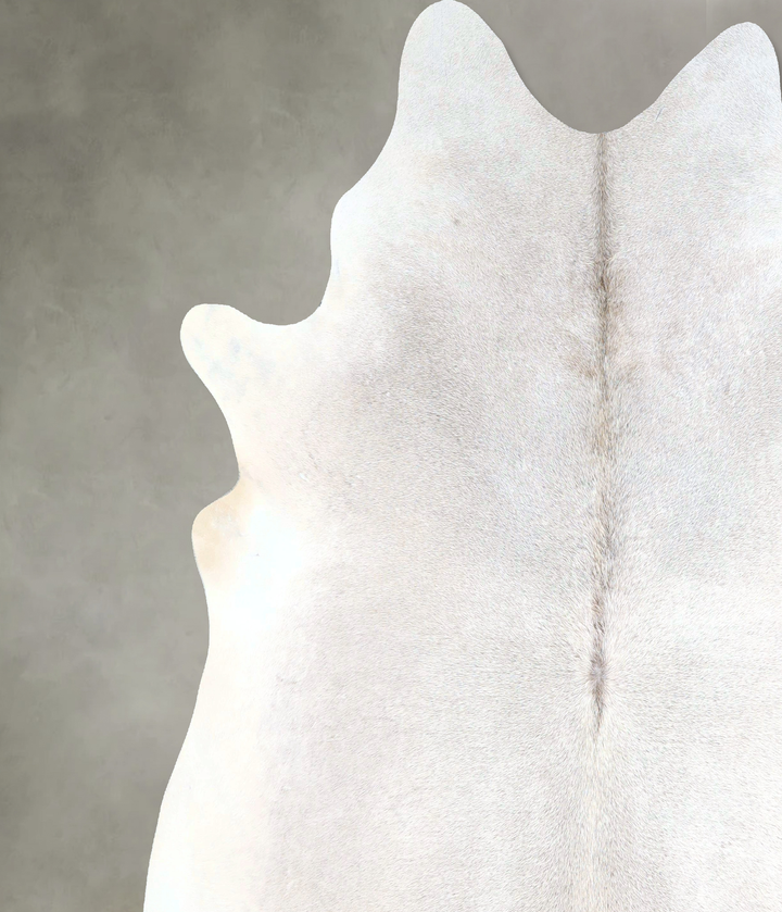 Grey with Beige XX-Large Brazilian Cowhide Rug 7'11"H x 7'7"W #A48262 by Hudson Hides