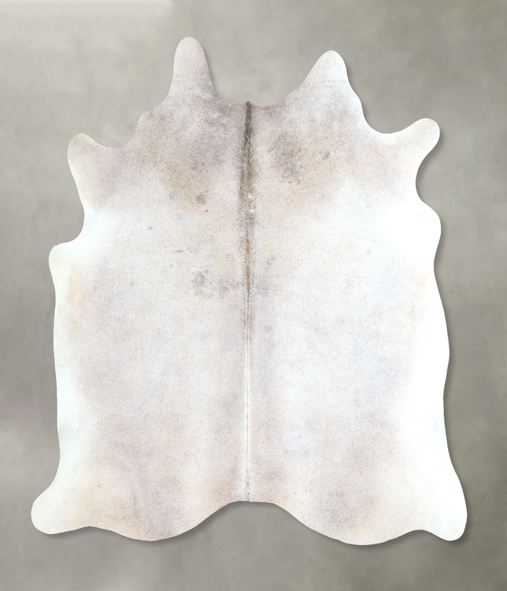 Grey with Beige Large Brazilian Cowhide Rug 6'1"H x 6'0"W #A48263 by Hudson Hides