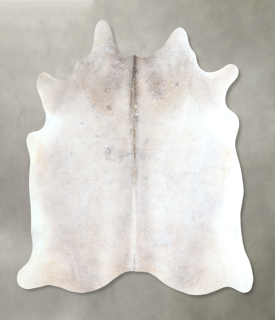 Grey with Beige Large Brazilian Cowhide Rug 6'1"H x 6'0"W #A48263 by Hudson Hides