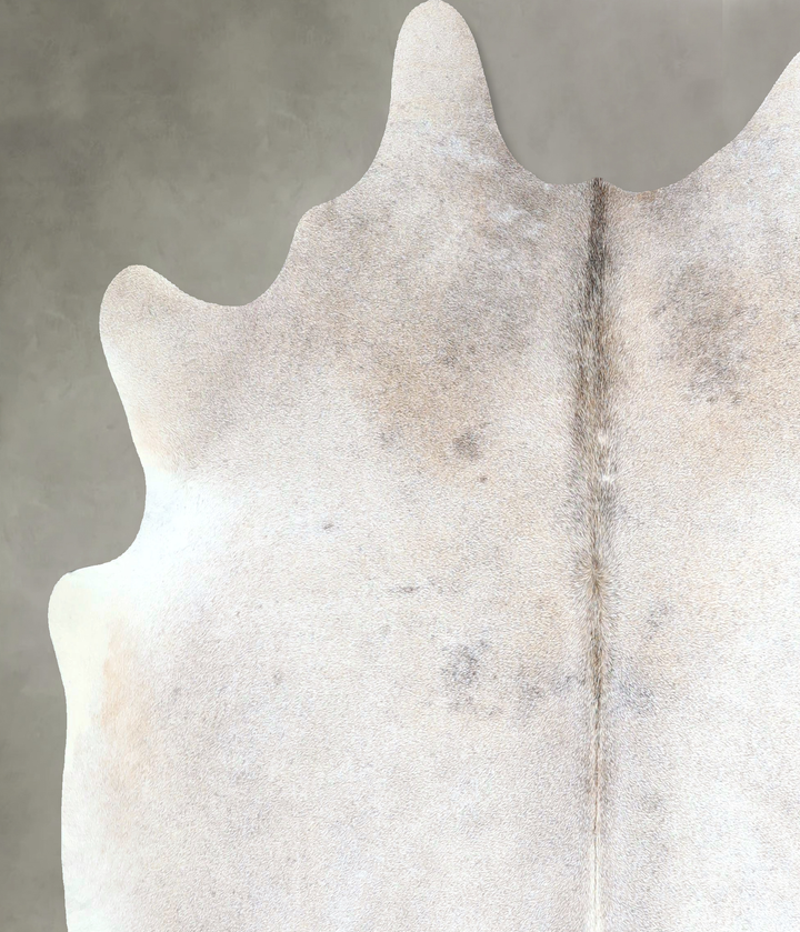 Grey with Beige Large Brazilian Cowhide Rug 6'1"H x 6'0"W #A48263 by Hudson Hides